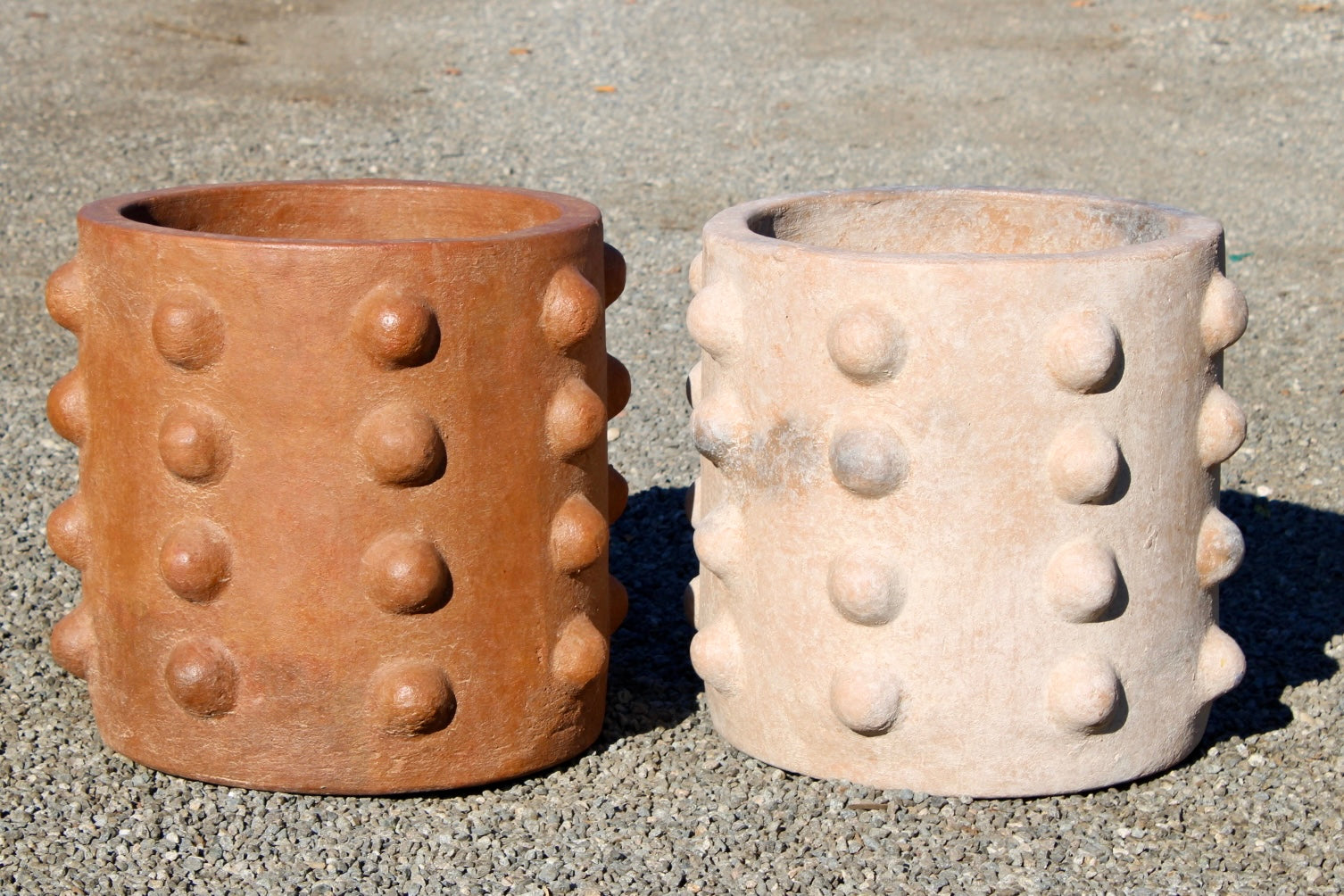 Terracotta Pot with Textured Ball Design